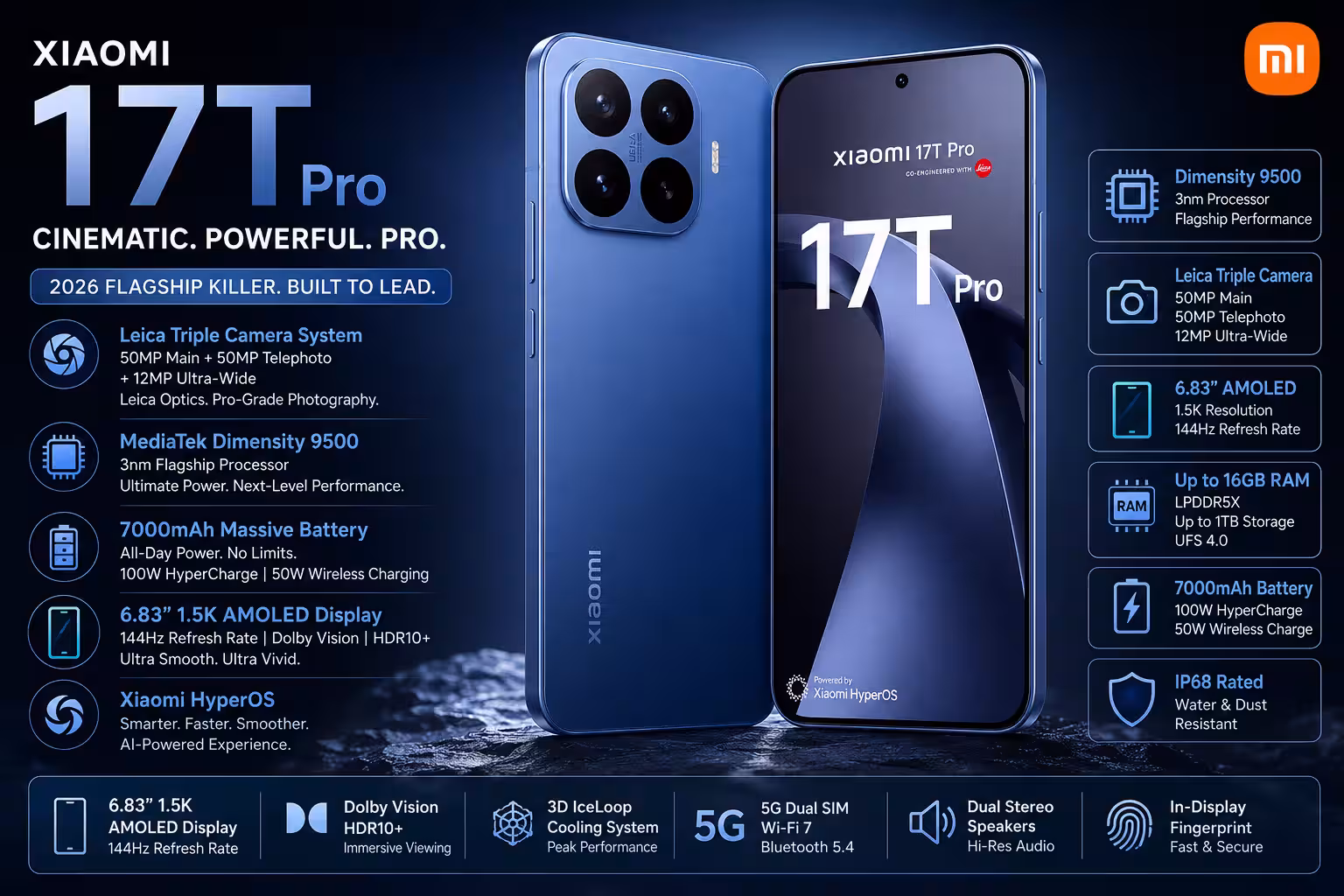 Xiaomi 17T Pro Review (2026): Dimensity 9500, Leica Cameras & 7000mAh Battery